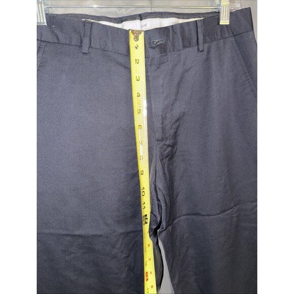 Emporio Armani Pants Womens 40 US size 6 Wool Blend Navy Blue Lowrise Slacks - Picture 11 of 12